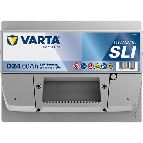 Varta D24 Car Battery Type 027 DIN 560408054  